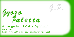 gyozo paletta business card